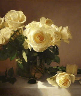 Roses jaunes 60x80 cm