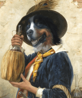 Un nez un vin 65x70 Cm