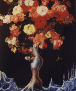 Les fleurs glacées 100x70 Cm