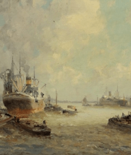 Le grand port 55x90 cm