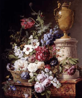 Panier de fleurs 65x50 cm