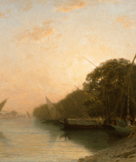 Paysage oriental vue sur le Nil